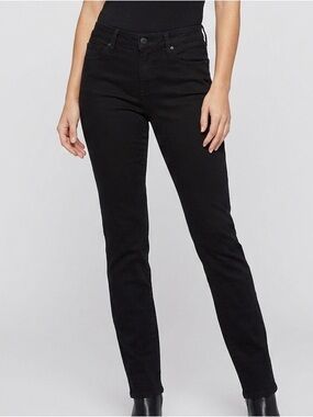 NYDJ Alina Black Slim Leg Jeans Size 10 Lift Tuck Technology #197